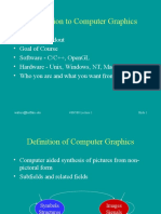 Intro to Computer Graphics Syllabus