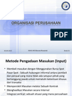 OPTIMALISASI PENGADAAN MASUKAN