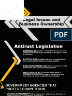 Legal Issues and Business Ownership