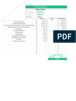 Plantilla de Costos PDF