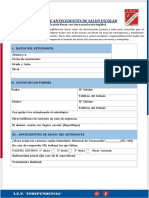 FICHA DE ANTECEDENTES DE SALUD DEL ESTUDIANTE