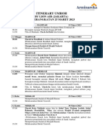 25 Maret 2023 - Tentative Itinerary JT CGK 9d