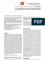 Acute Hepatitis B or Exacerbation of Chronic Hepatitis B