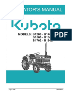Kubota b1200 b1400 b1500 b1600 b1702 b1902 Operators Manual 0