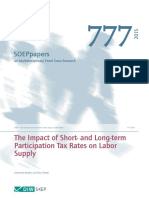 The Impact of Short - and Long-Term Participation Tax Rates On Labor Supply