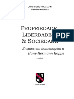 Propriedade Liberdade Sociedade Ensaios em Homenagem A Hans Hermann Hoppe PDF