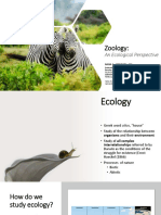 Lecture 2 - Zoology - An Ecological Perspective