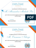Diplôme D'honneur PDF