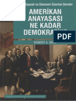 Robert A Dahl Amerikan Anayasası Ne Kadar Demokratik SKÜ Yayınları