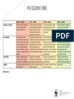 Pitch Assessment Rubric PDF