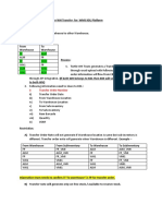 SOP For Transfer Order Request