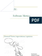 Lecture IV, Software Metrics