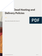 SaaS Cloud Hosting Delivery Policies