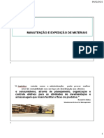 Logística de distribuição e manutenção de estoques