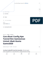 Cara Buat Config KPN Tunnel Rev Gamesmax Untuk Ubah Kuota Game2020 Terbaru Desember 2022