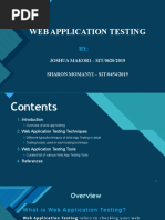 Web Application Testing