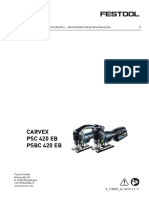 Carvex PSC 420 Eb PSBC 420 Eb: Originál Návodu Na Obsluhu - Akumulátorová Priamočiara Píla 3