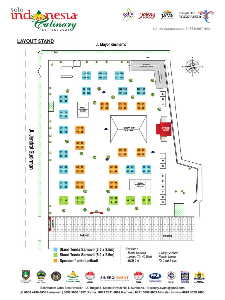 Benteng Vastenburg Solo Event Layout and Facilities Plan - March 9-12 ...