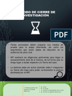 Cierre Investigación