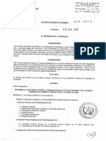 Acuerdo Gubernativo 240-2011