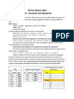 CSIT115-Lab5 GroupBy Subquery