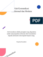 Alat Komunikasi Tradisional Dan Modern