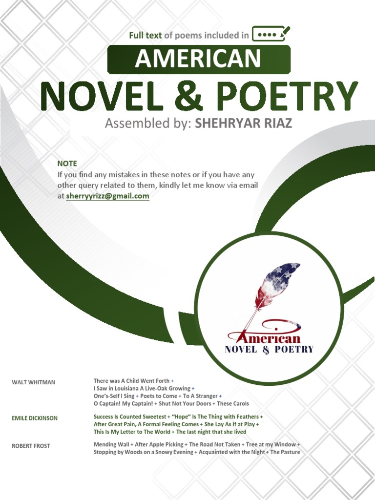 An Anthology Of American Poetry Pdf