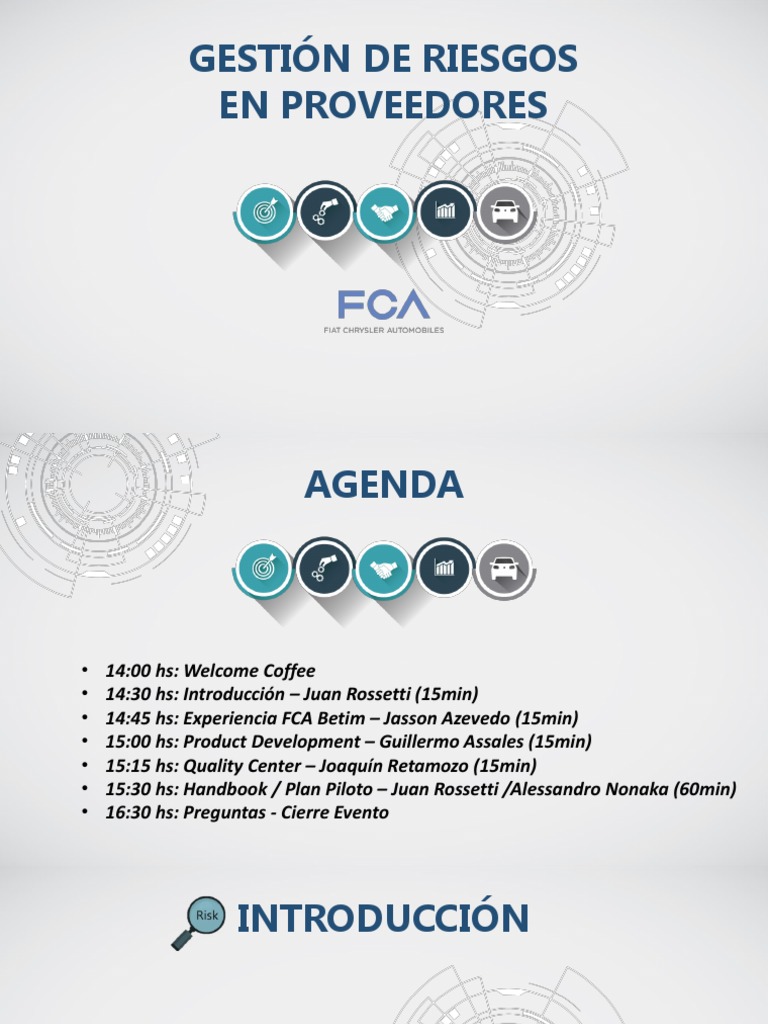 Gestión de Riesgos en Proveedores FCA | PDF | Conocimiento ...