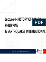Lecture 4 - Major Philippine and International Earthquake PDF