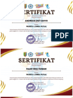 Sertifikat Peserta Futsal PDF