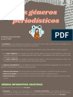 Los Géneros Periodísticos