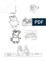 Peppa Pig Worksheet - Fire Engine