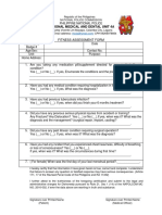 Fitness Assesment Form