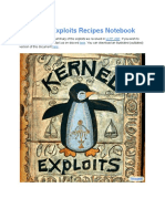 (PUBLIC) Kernel Exploit Recipes Notebook PDF