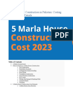 Cost in House Construction