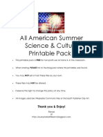 4th of July Science & Culture Printable Pack 1