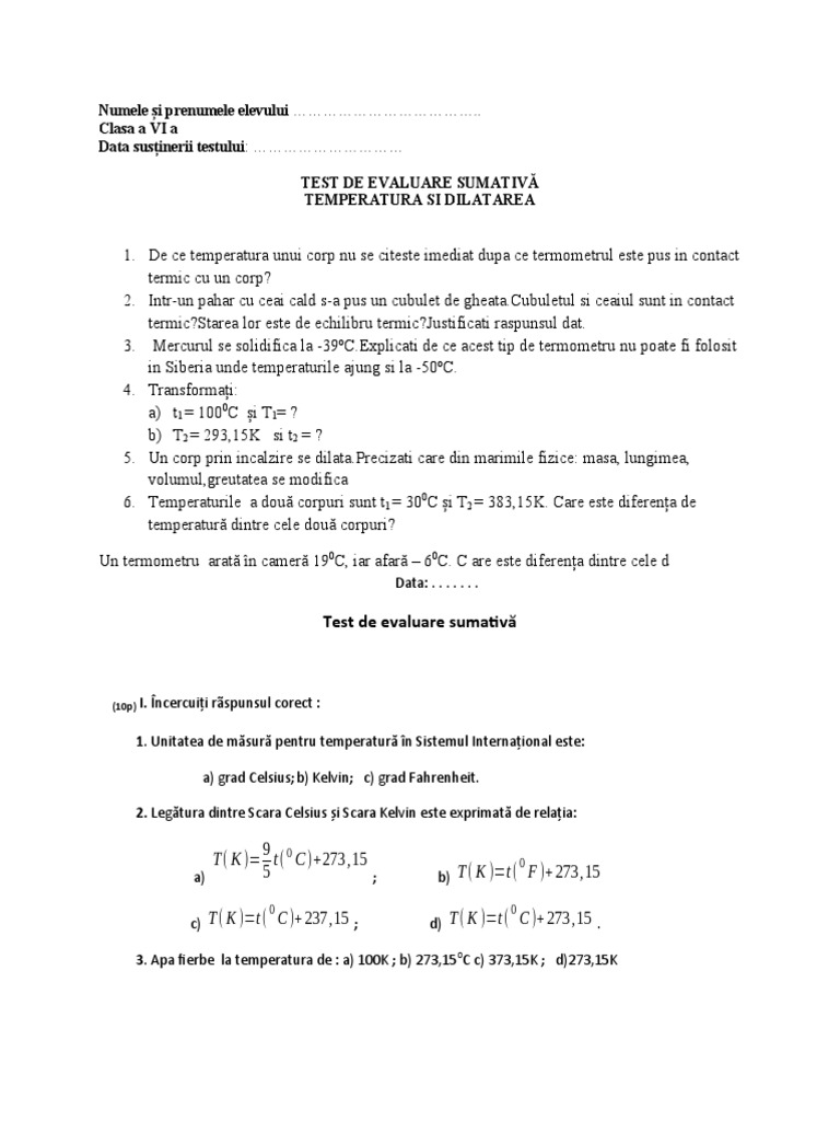 Test Sumativ | PDF