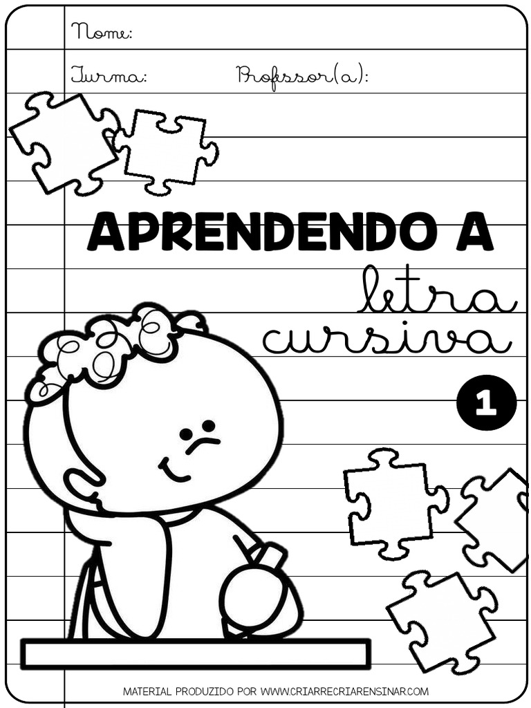 Apostila Letra Cursiva 1 | PDF