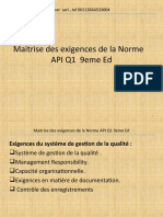 Axes de Formation en API Q1 9eme Ed