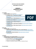 Laboratory Exercise 1 Laboratory Saafety 1