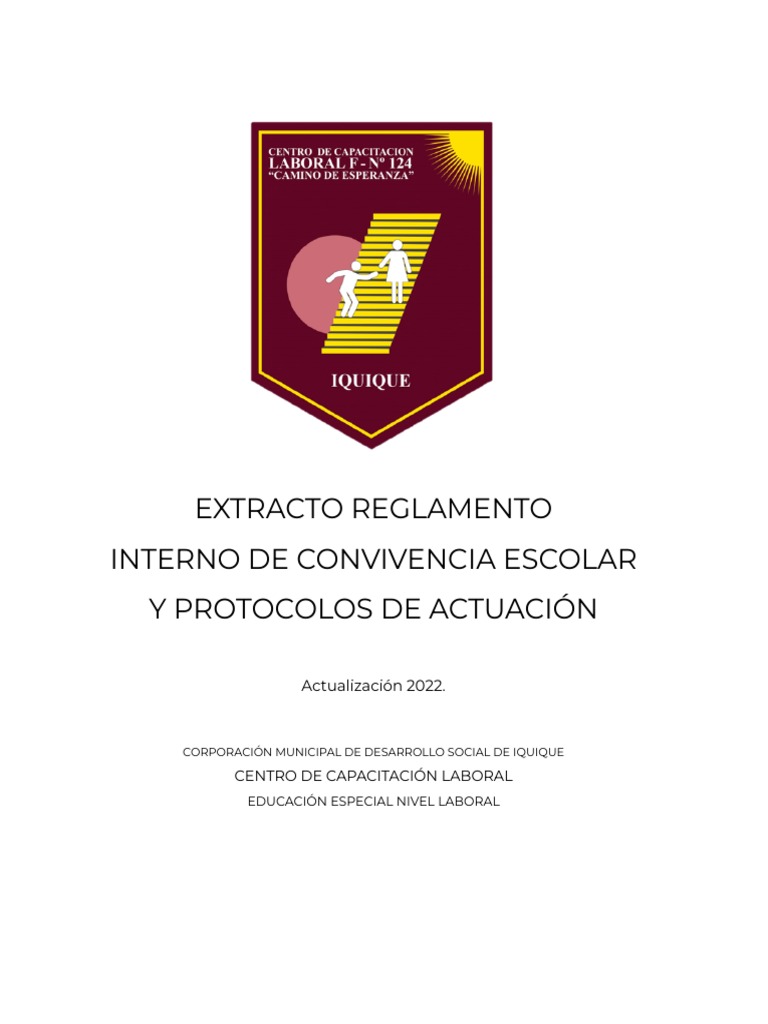 Reglamento Interno de Convivencia Escolar | PDF | Abuso infantil ...