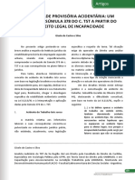 Estabilidade provisória acidentária: análise da Súmula 378 do TST