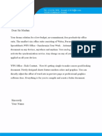 Blue and Black Simple Business Letter