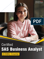 Business Analytics With SAS