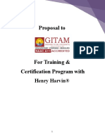 Proposal To GITAM University For Training & Certification From Henry Harvin