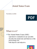 Mental Status Exam: A Psychiatry Guide