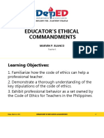 Educators Ethical Commandments