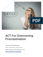 ACT For Overcoming Procrastination