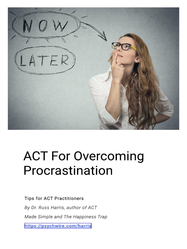 ACT For Procrastination PDF Professional Skills