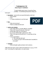Book Report Guidelines